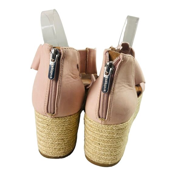 Indigo Rd. Irhaide Womens Espadrille Wedge Sandals Pink Scallop Straps 11M - Picture 6 of 8